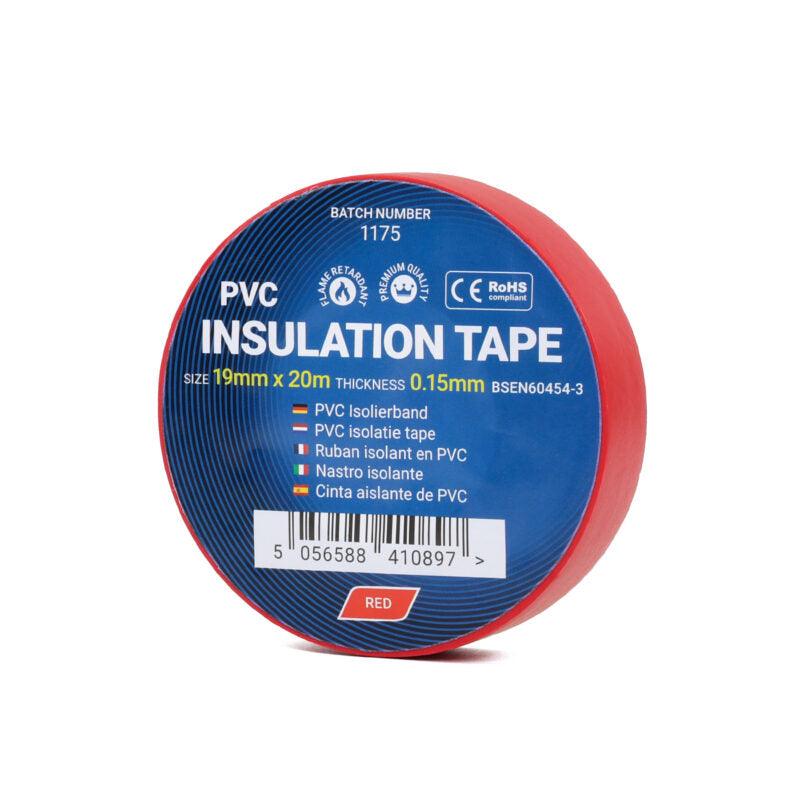 PVC Insulating Tape 19mm x 20m x 0.15mm